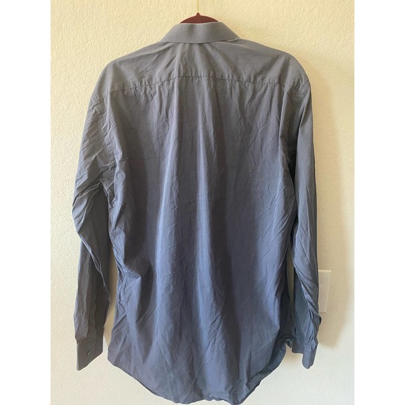 Winston Co. Gray/Blue Men's Dress Shirt Custom - Picture 3 of 4